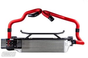 Subaru WRX STI Intercooler Kit - Front - Turbo XS - Turbo XS - Wrinkle Red - `15-`17